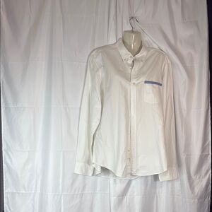 J. Crew White Casual Button Down Shirt